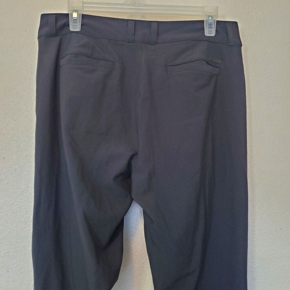 Adidas Golf Pants Flat Front Athletic Performance Womens Size 10 Dark Gray - Picture 11 of 16